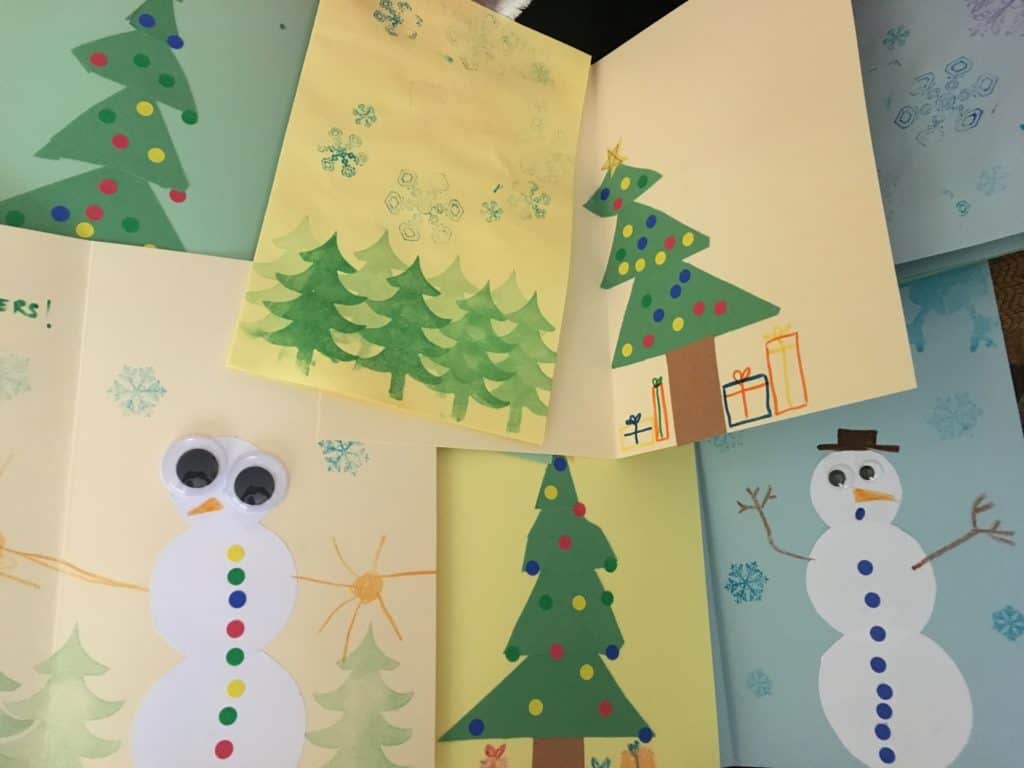 Preschool xmas best sale card ideas