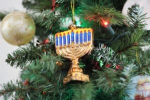 Menorah tree ornament