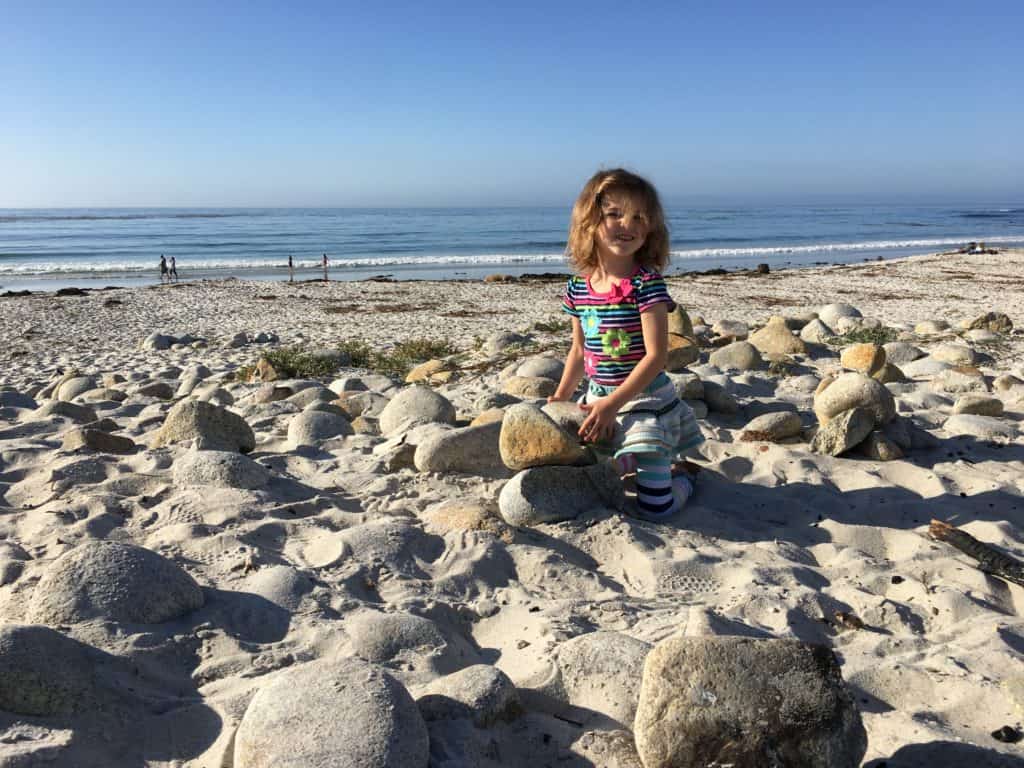 Spanish Bay beach 17-mile drive with kids at Carmel