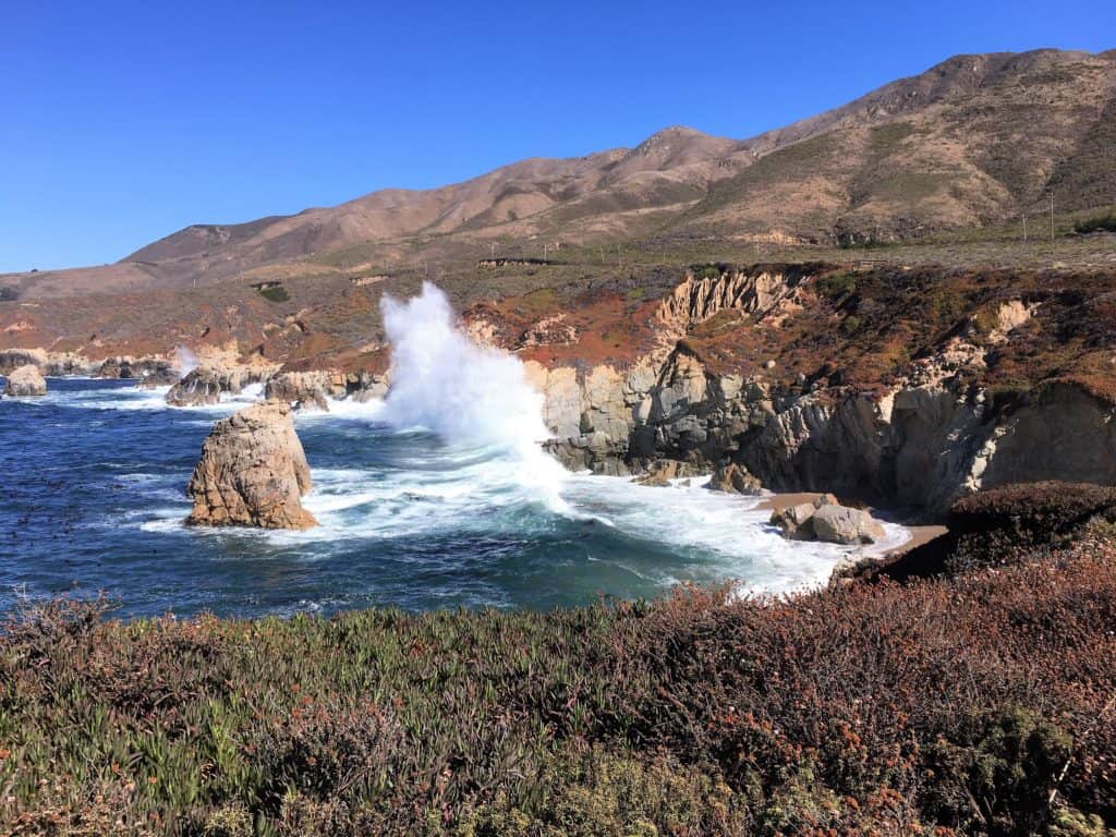 Crashing waves at Big Sur